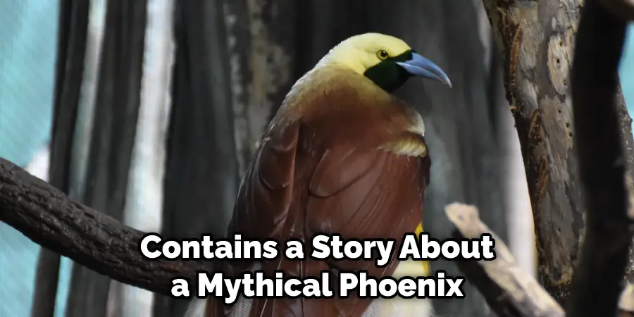 Contains a Story About a Mythical Phoenix