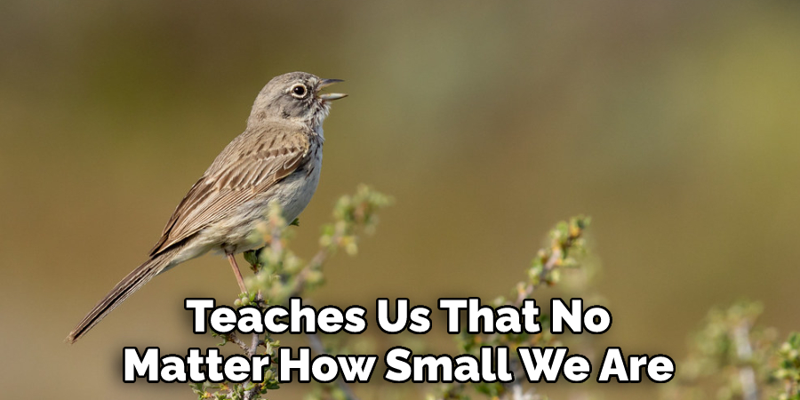 Teaches Us That No Matter How Small We Are