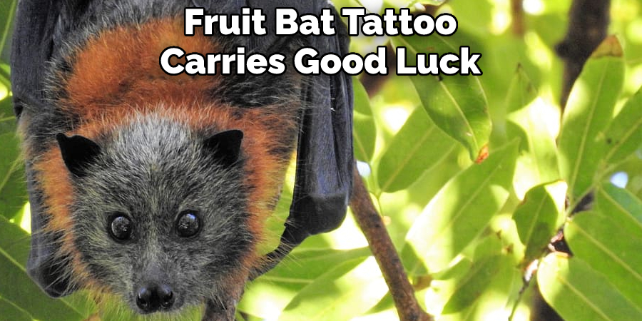 Fruit Bat Tattoo Carries Good Luck