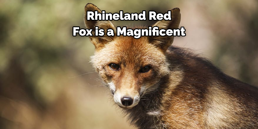 Rhineland Red 
Fox is a Magnificent