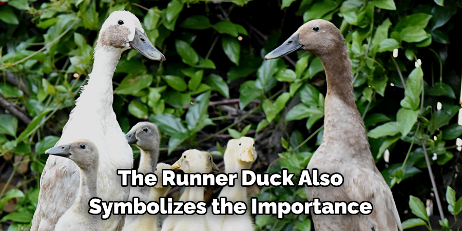 The Runner Duck Also 
Symbolizes the Importance