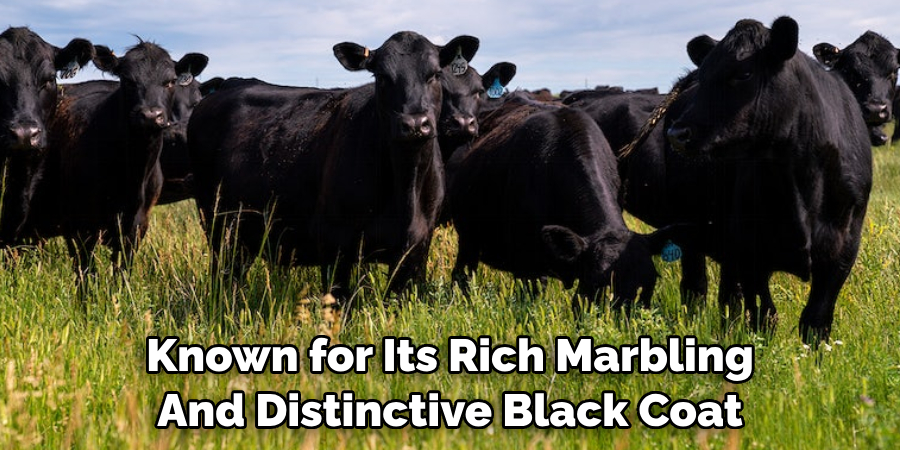 Known for Its Rich Marbling 
And Distinctive Black Coat