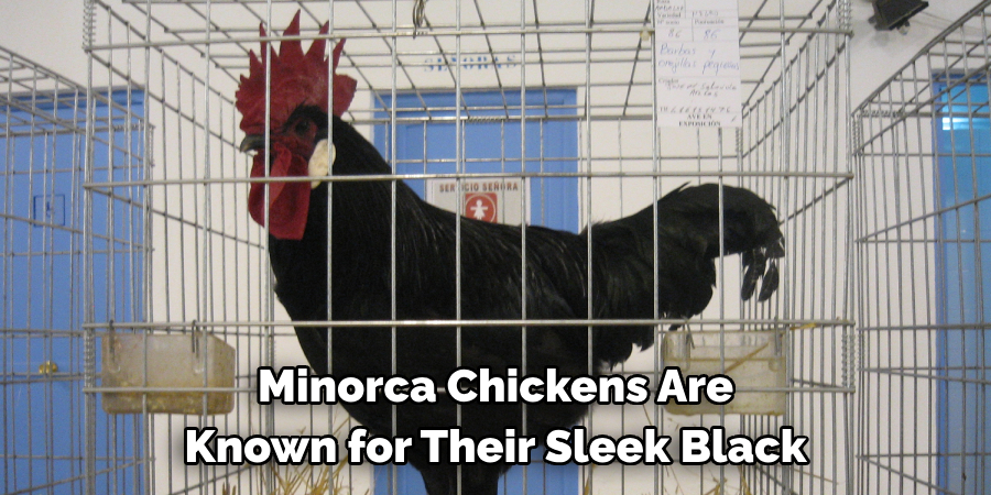 Minorca Chickens Are 
Known for Their Sleek Black
