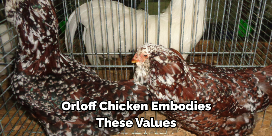 Orloff Chicken Embodies 
These Values