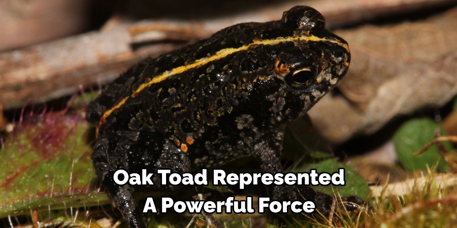 Oak Toad Represented 
A Powerful Force