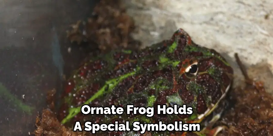 Ornate Frog Holds 
A Special Symbolism
