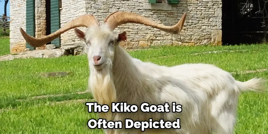 The Kiko Goat is 
Often Depicted