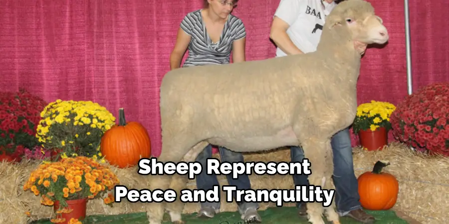 Sheep Represent 
Peace and Tranquility
