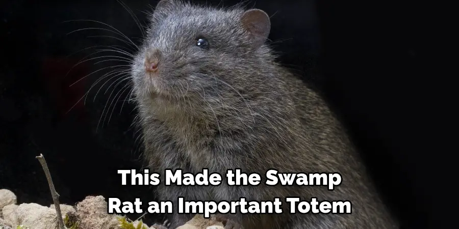 This Made the Swamp 
Rat an Important Totem