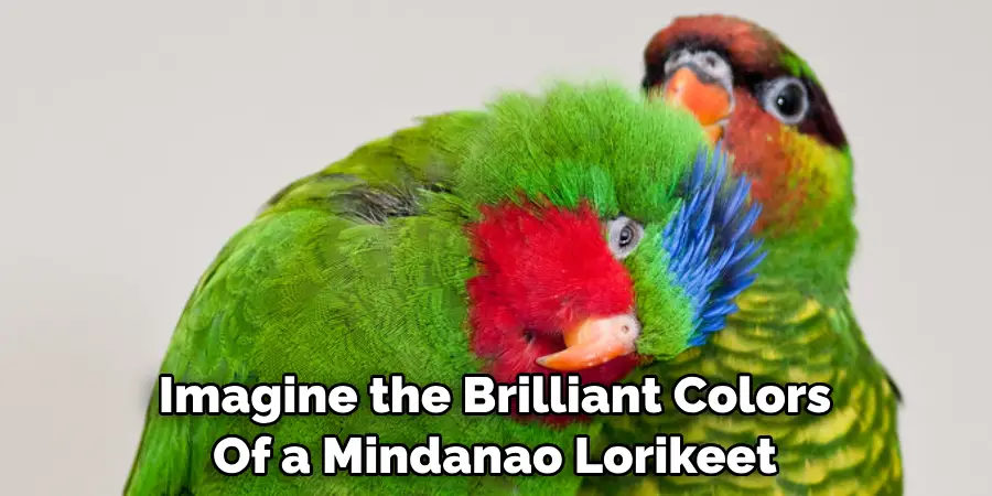Imagine the Brilliant Colors Of a Mindanao Lorikeet