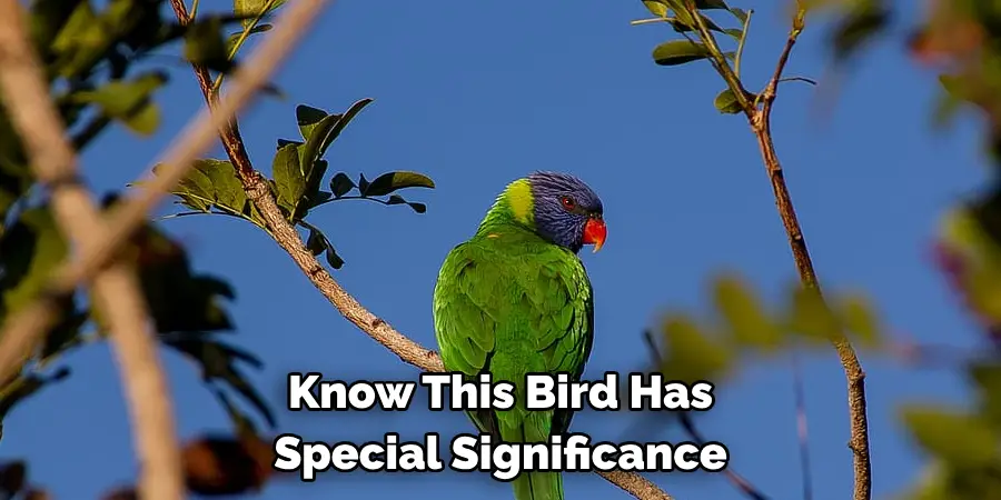 Know This Bird Has 
Special Significance
