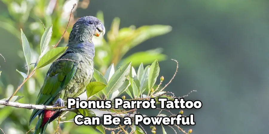 Pionus Parrot Tattoo Can Be a Powerful