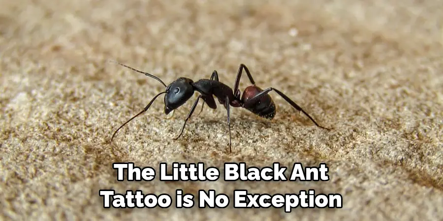 The Little Black Ant Tattoo is No Exception