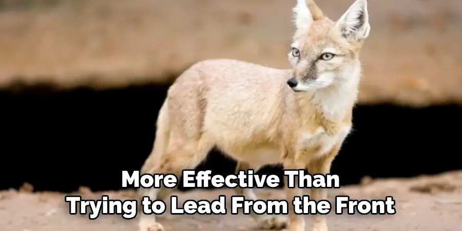 More Effective Than
Trying to Lead From the Front