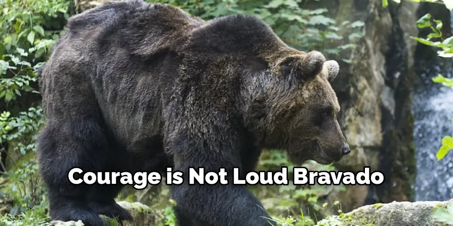 Courage is Not Loud Bravado