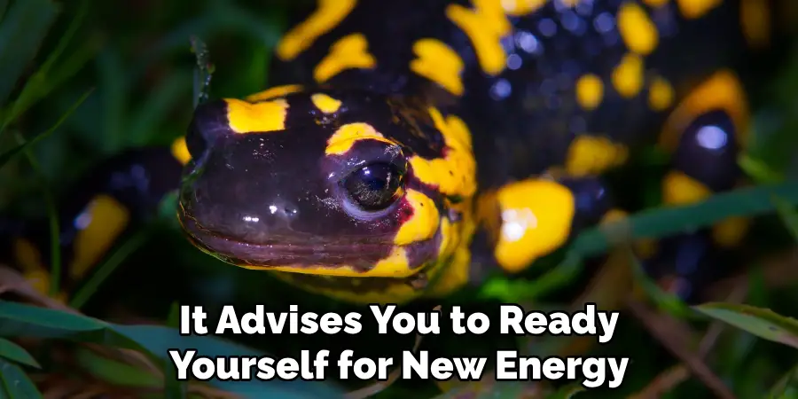 It Advises You to Ready
Yourself for New Energy