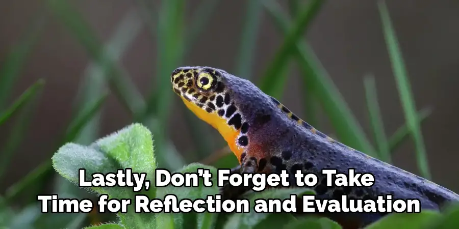 Lastly, Don’t Forget to Take 
Time for Reflection and Evaluation
