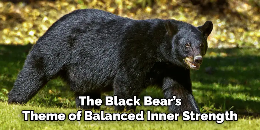 The Black Bear’s
Theme of Balanced Inner Strength