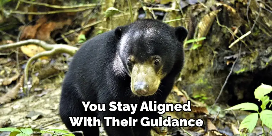 You Stay Aligned With Their Guidance