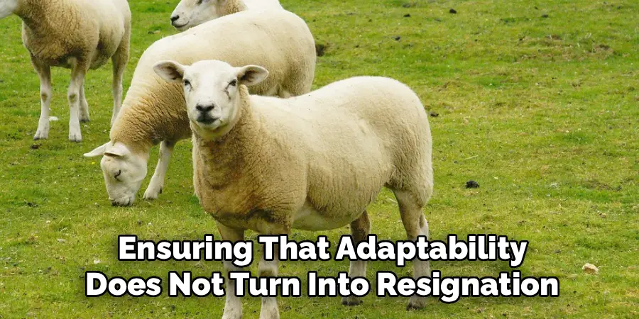  Ensuring That Adaptability 
Does Not Turn Into Resignation