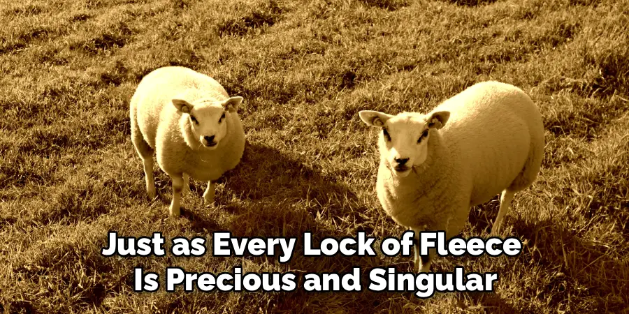 Just as Every Lock of Fleece 
Is Precious and Singular