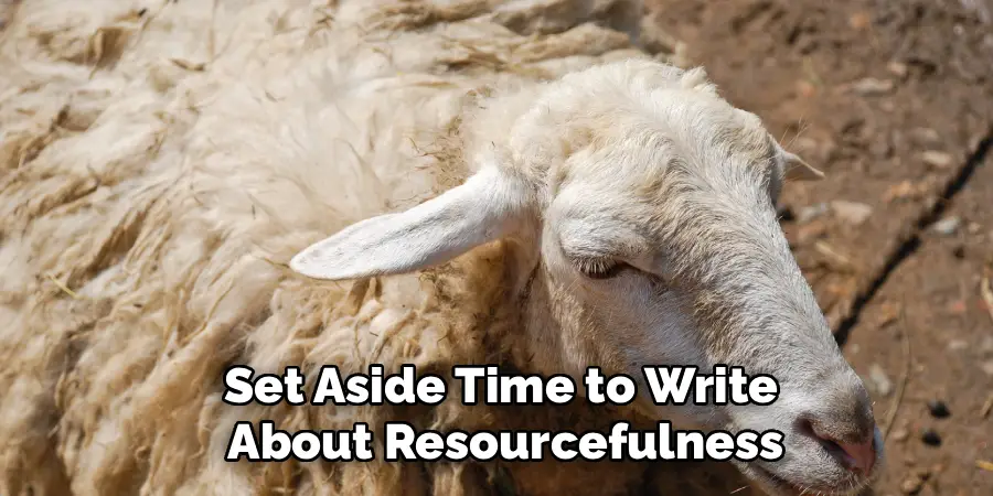 Set Aside Time to Write
 About Resourcefulness