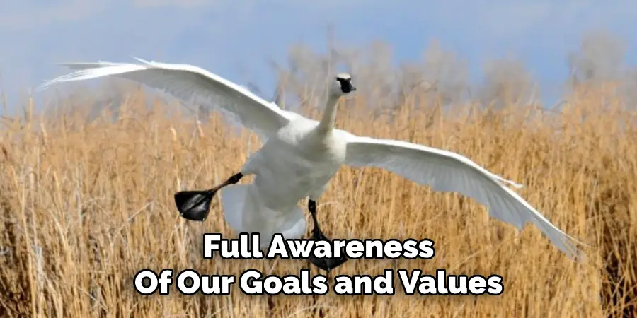 Full Awareness
Of Our Goals and Values