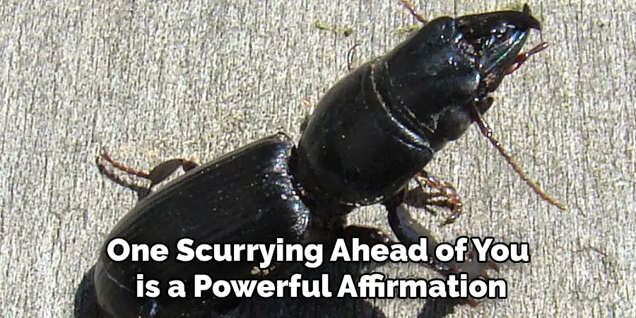 One Scurrying Ahead of You
is a Powerful Affirmation