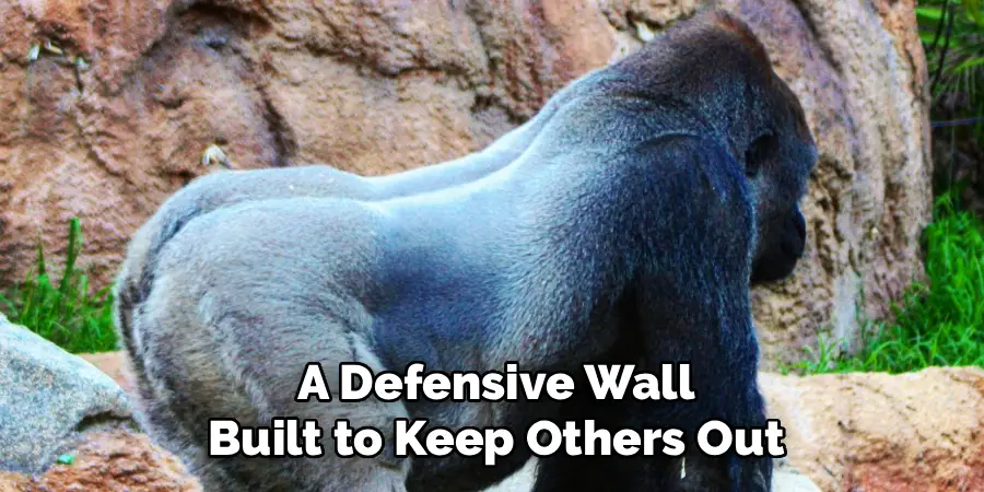 A Defensive Wall
Built to Keep Others Out