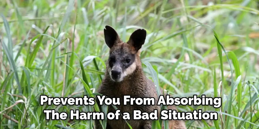 Prevents You From Absorbing
The Harm of a Bad Situation