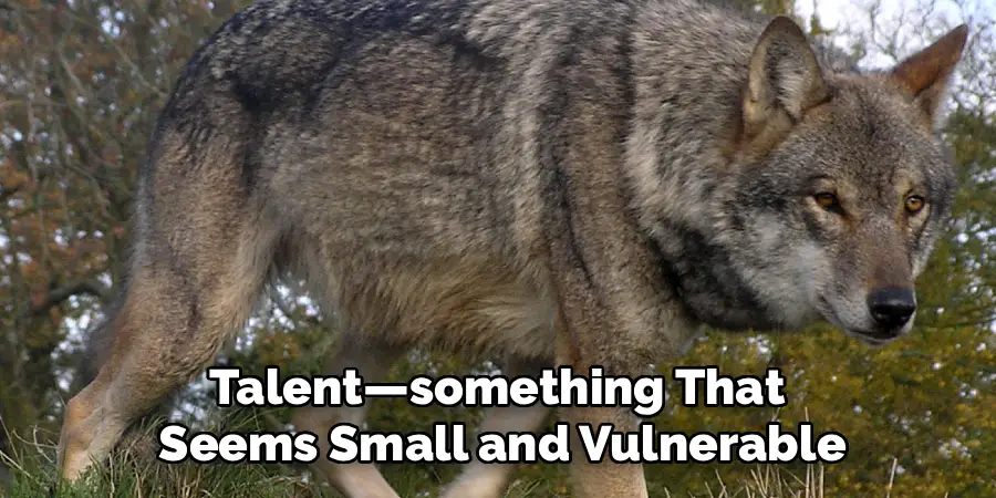 Talent—something That
Seems Small and Vulnerable