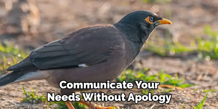 Communicate Your
Needs Without Apology