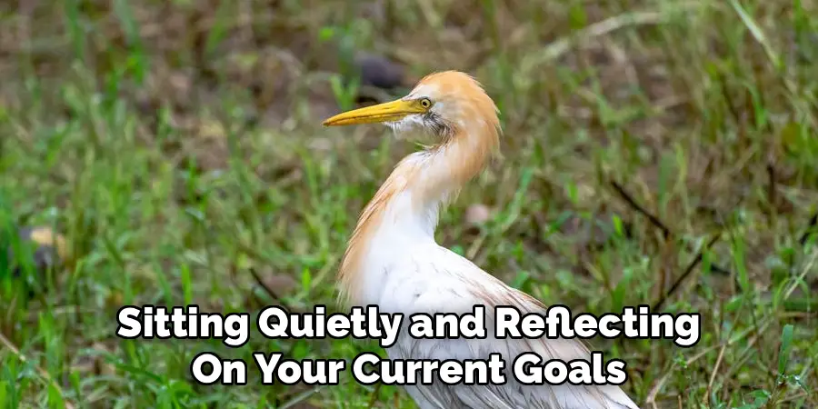 Sitting Quietly and Reflecting
On Your Current Goals