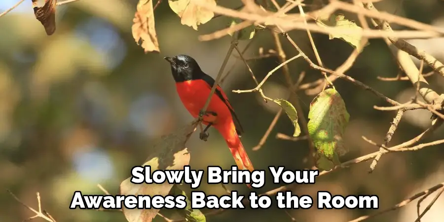 Slowly Bring Your
Awareness Back to the Room