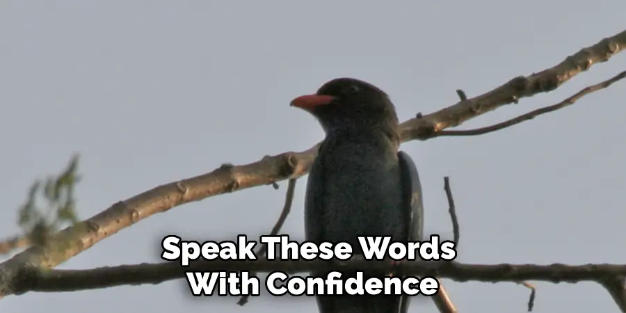 Speak These Words 
With Confidence