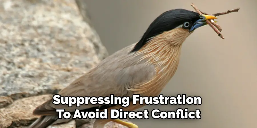 Suppressing Frustration 
To Avoid Direct Conflict