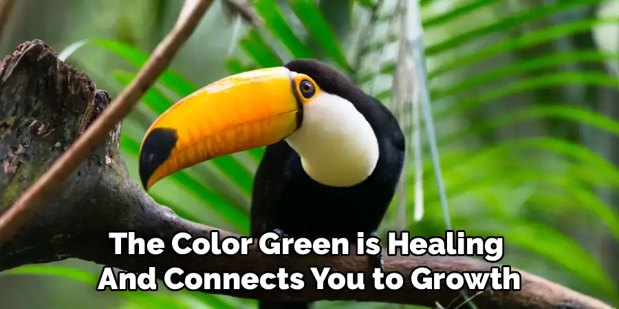 The Color Green is Healing 
And Connects You to Growth