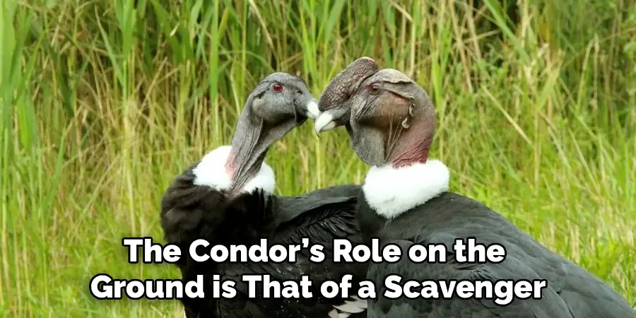 The Condor’s Role on the
Ground is That of a Scavenger