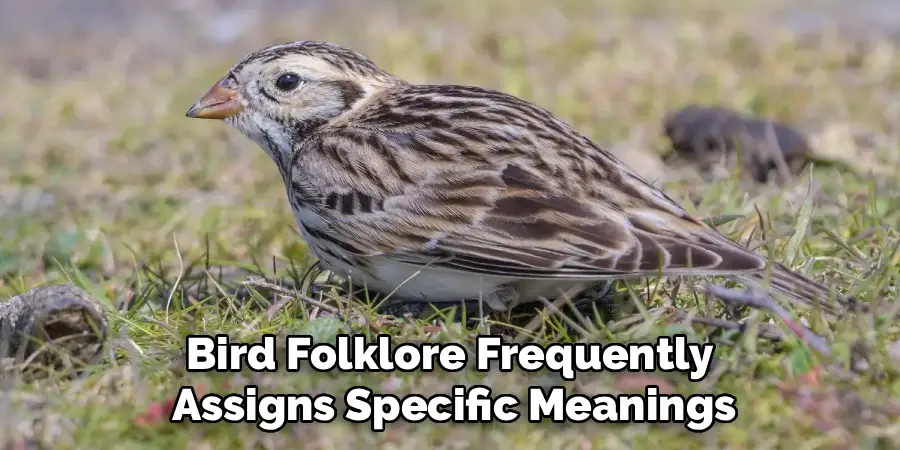 Bird Folklore Frequently 
Assigns Specific Meanings