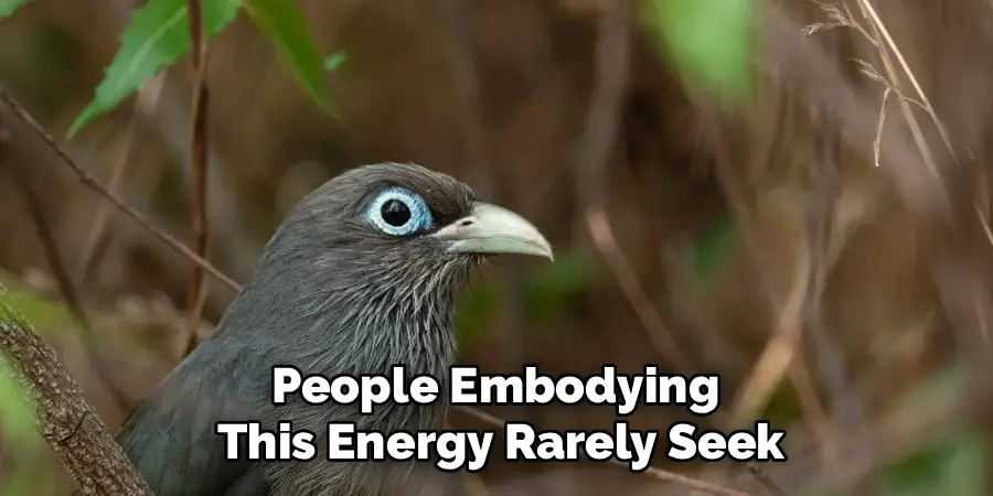 People Embodying 
This Energy Rarely Seek