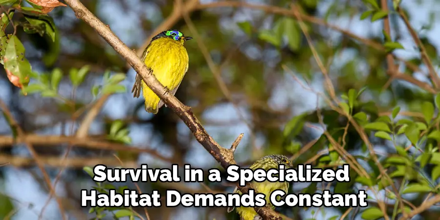 Survival in a Specialized
Habitat Demands Constant