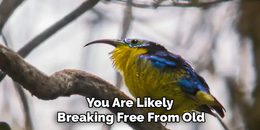 You Are Likely
Breaking Free From Old