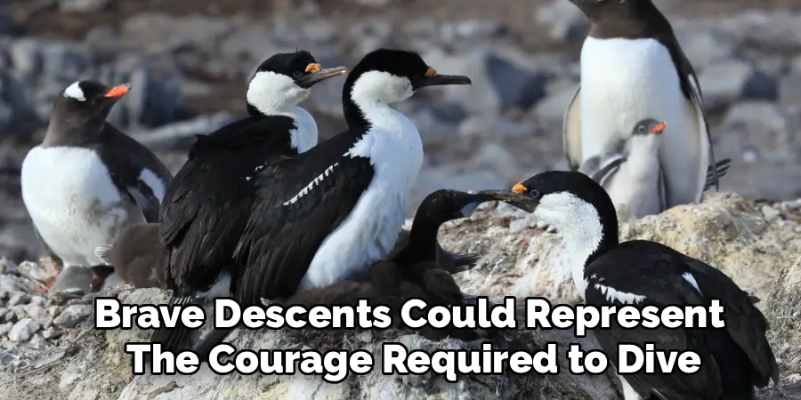 Brave Descents Could Represent
The Courage Required to Dive