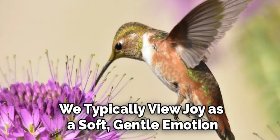 We Typically View Joy as
a Soft, Gentle Emotion