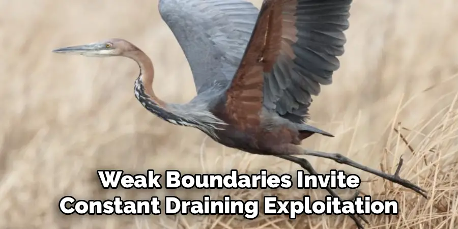 Weak Boundaries Invite
Constant Draining Exploitation