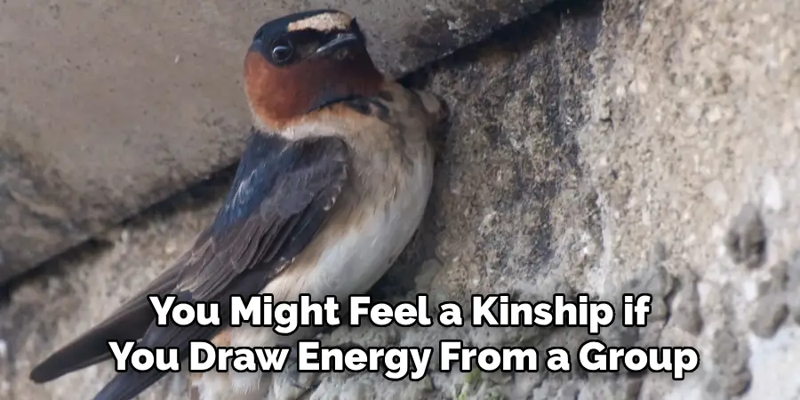 You Might Feel a Kinship if
You Draw Energy From a Group
