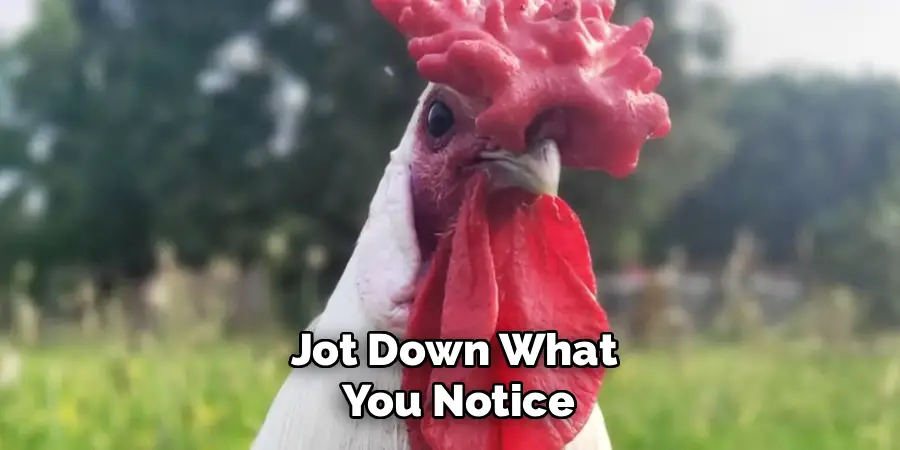 Jot Down What
You Notice
