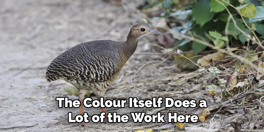 The Colour Itself Does a Lot of the Work Here