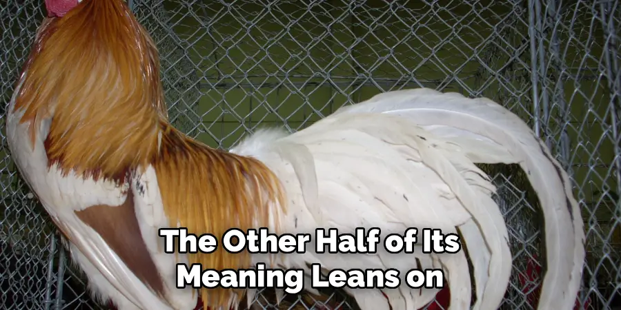 The Other Half of Its 
Meaning Leans on 