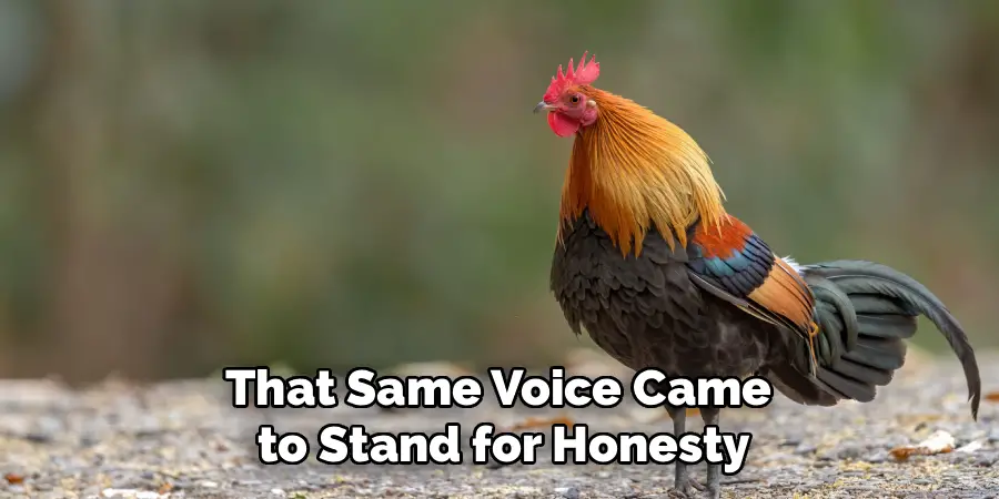 That Same Voice Came
to Stand for Honesty